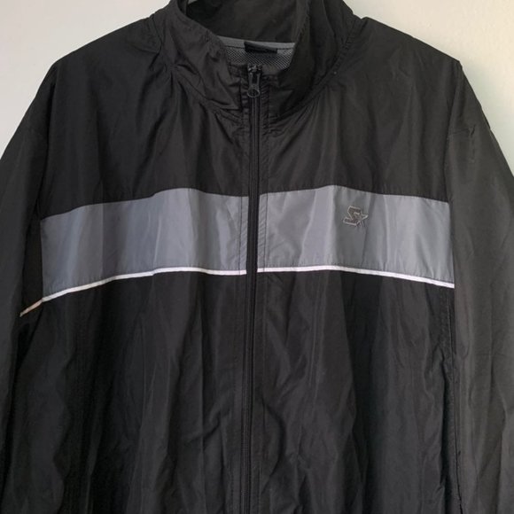 STARTER Other - Starter Mens Black Windbreaker Sz 2XL
